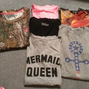 T-shirt lot forever 21, realtree, various